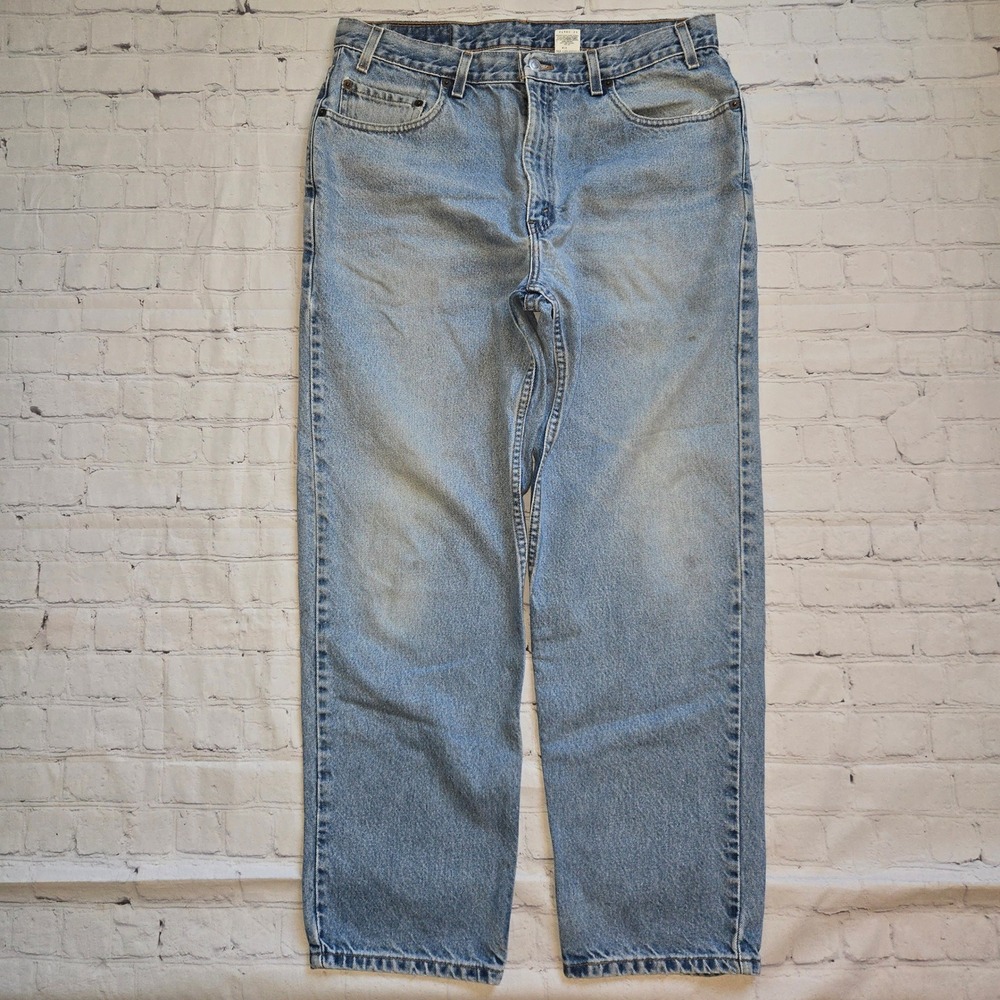 Vintage 90s y2k Levis 468 36x30 loose relaxed straight leg jeans light wash